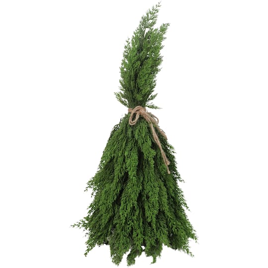 Worth Imports 24" Green Tabletop Artificial Christmas Evergreen Bundle